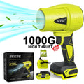 SEESE Cordless Leaf Blower Violent Turbofan,Brushlesspure Copper Motor Jet Fan with Battery,Cordlessturbo Super Power Air Duster, Car Drying after Wash, Snowremoval